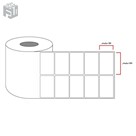 برچسب نارنجی رول لیبل پرینتر 34×51 میلیمتر
