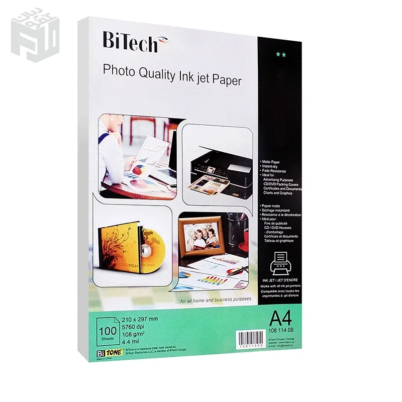 photo quality ink jet paper 100sheets/ A4/108g