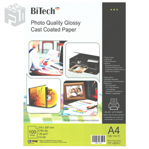 Photo Quality GLOSSY 100 sheets / A4 / 135g