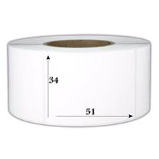 لیبل کاغذی سایز 51 × 34 - یک ردیف