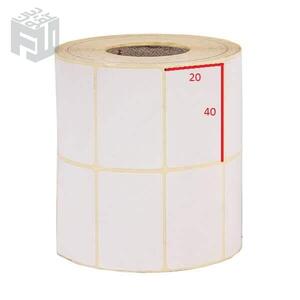 لیبل کاغذی سایز 40× 20 دو ردیف