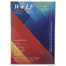 Wolf A3 Photo Glossy Paper 260gr 50sh
