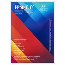 Glossy Photo Wolf 260G Paper Size A4 50sh