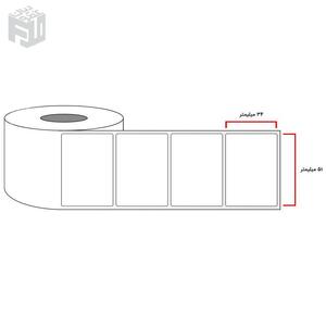 لیبل کاغذی سایز 51 × 34 - یک ردیف