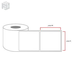 لیبل کاغذی سایز 55 × 50 - یک ردیف