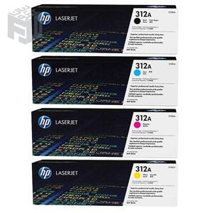 پک چهاررنگ کارتریج لیزری Hp 312a