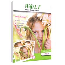 Wolf A4 Photo Glossy Paper 115g 100sh