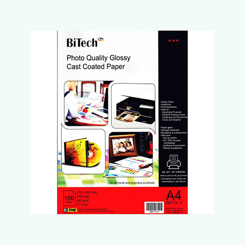 photo quality glossy paper 100sheets / A4/260g